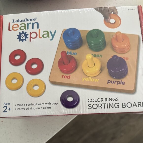 Lakeshore Educational Color Rings Sorting Board - Picture 1 of 3